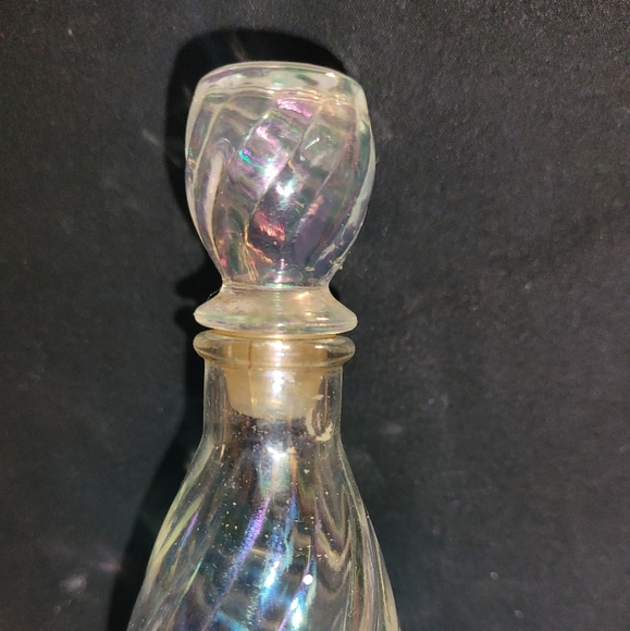 Vintage Perfume Glass bottle, Iridescent - Picture 5 of 10